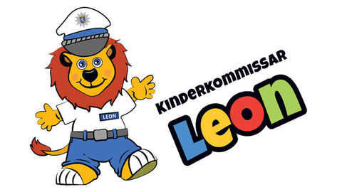 Kinderkommissar Leon mit Schriftzug