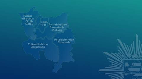 Direktionen des Polizeipräsidiums Südhessen mit Polizeistern 