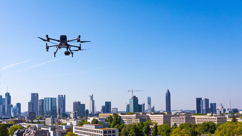 Eine Drohne am Himmel