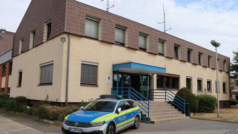 Gebäude der Polizeistation in Hofheim.