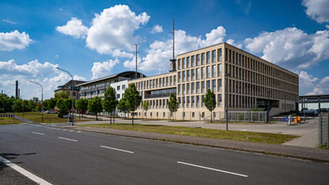 Gebäude der Polizeistation in Gießen