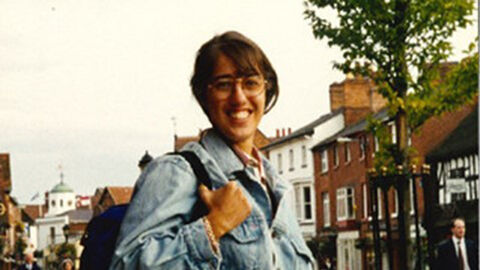 Amy Lopez als Studentin in Deutschland unterwegs - 1994