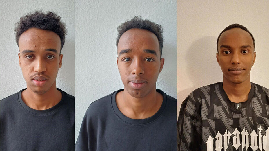 Drei Vermisste Personen in Oberkörperaufnahme nebeneinander