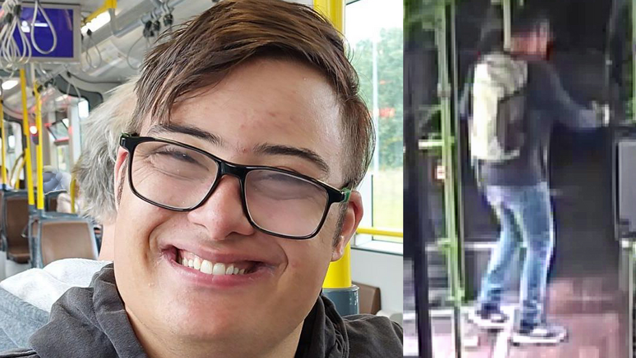 Collage des Vermissten - 19-jähriger Maceo d. S. vermisst